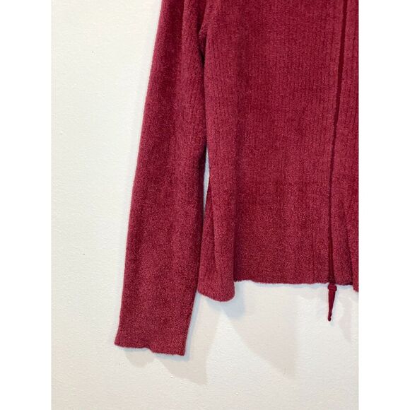 J.Jill Womens Size Large Chenille Cardigan Petite Zip Up Crewneck Long Sleeve - Picture 7 of 12